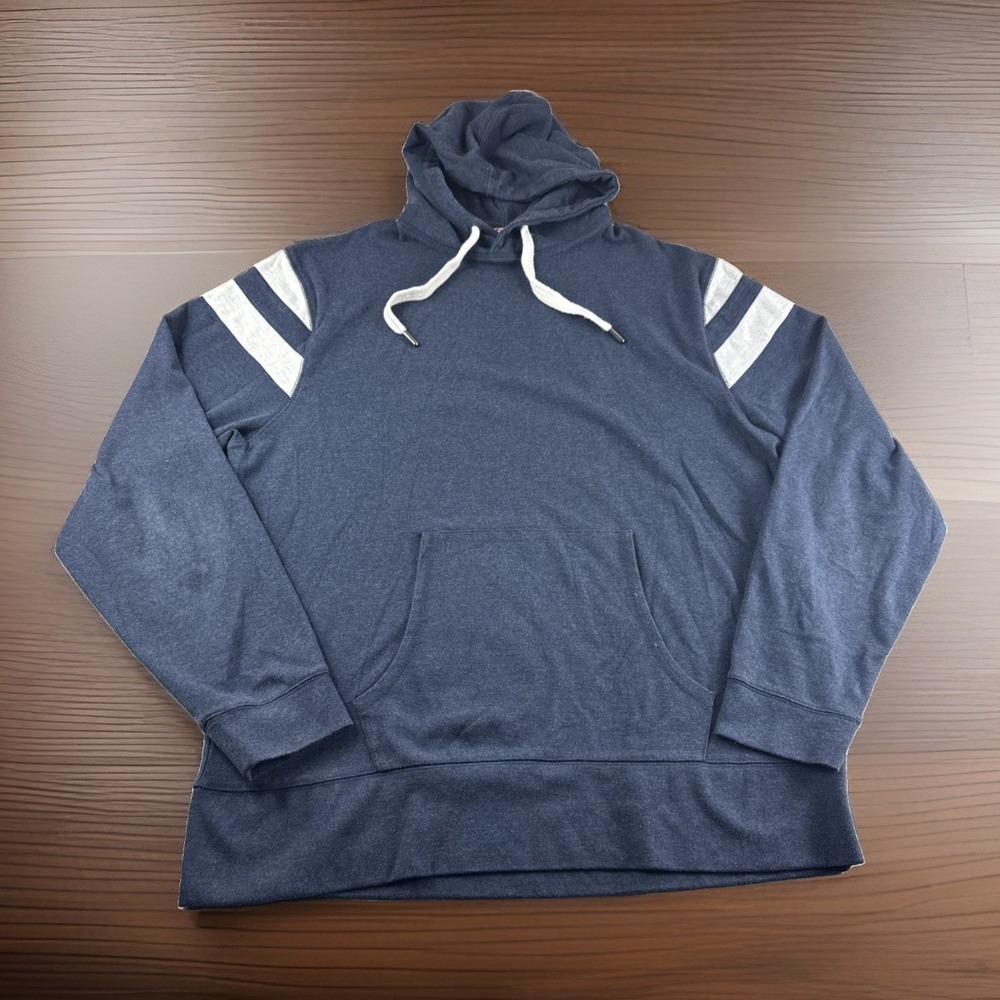 The Normal Brand Puremesa Hoodie Mens XL Blue Pullover Sweatshirt Drawstring